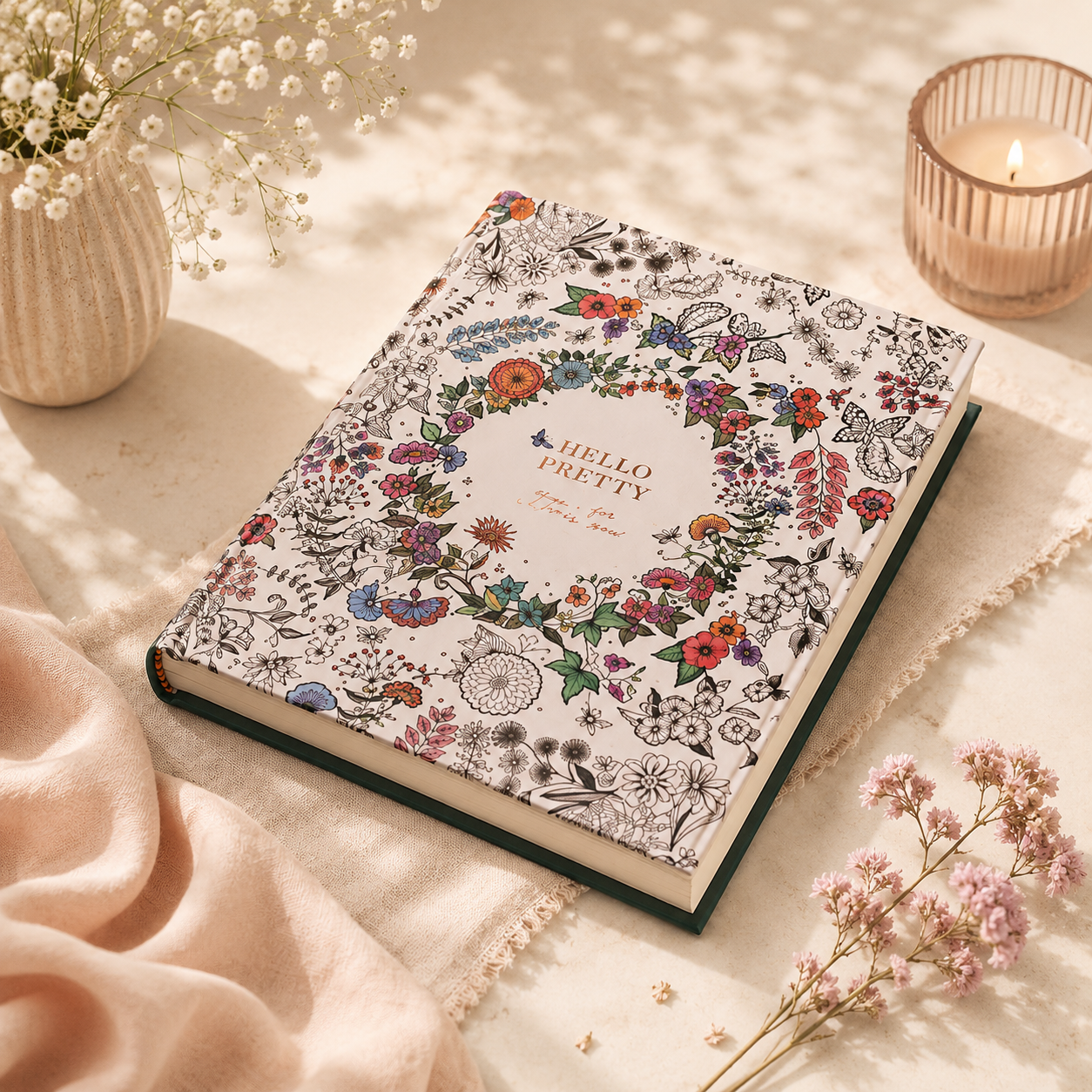 دفتر بتصميم زهري أنيق-تصميم بوتانيكال